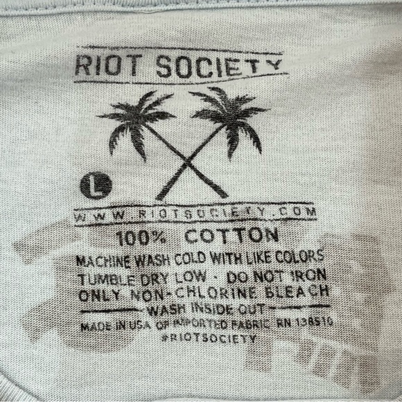 Women's Riot Society Panda Sushi Sugee Cotton Tshirt L - Picture 4 of 6